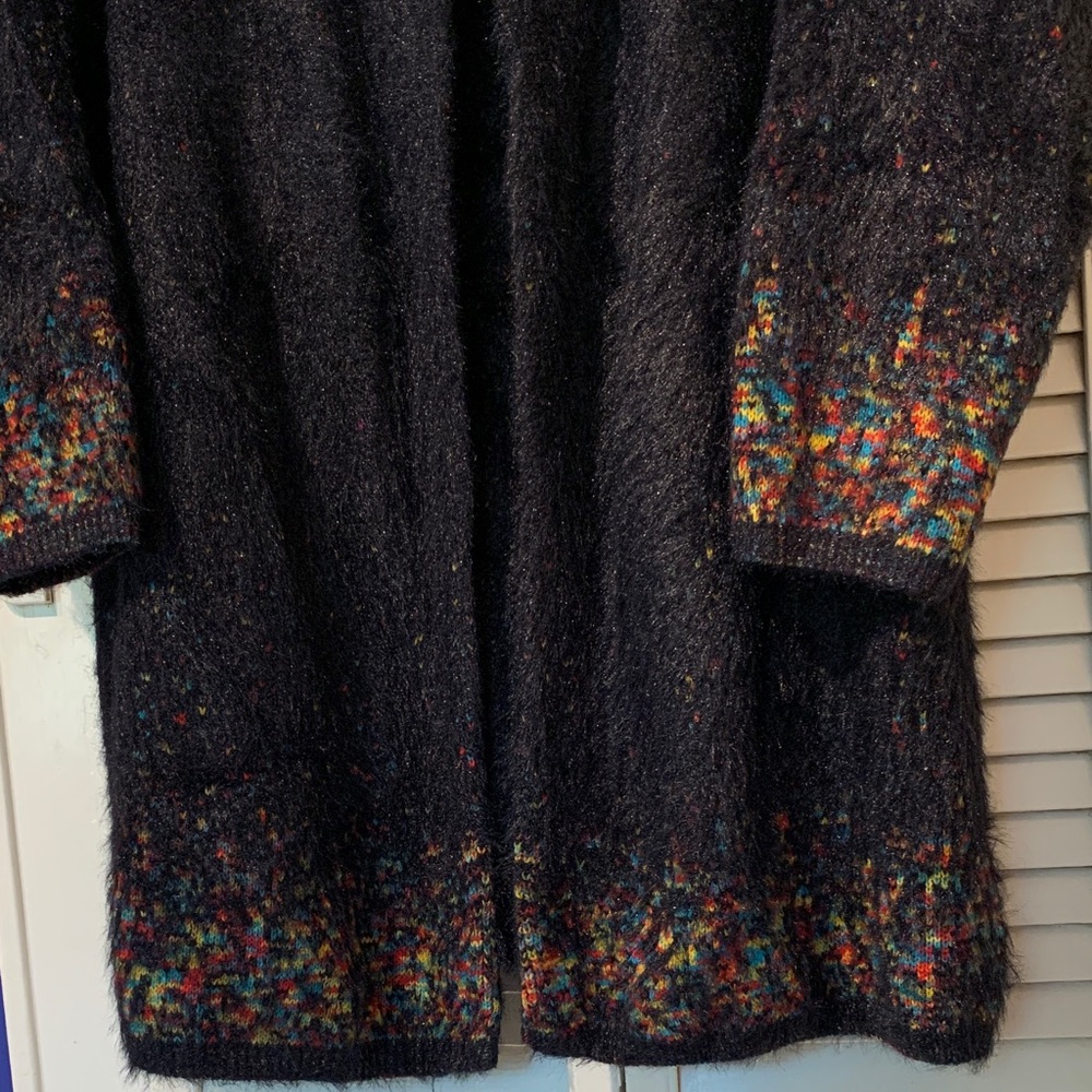 Fuzzy Knit Multicolor Jacket - Picture 2 of 2